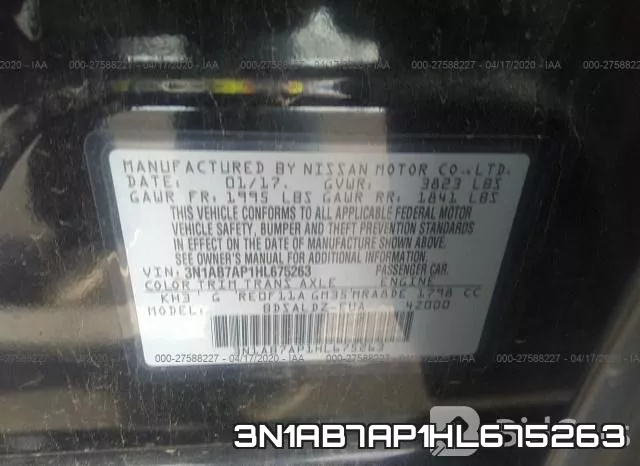 3N1AB7AP1HL675263 фото 10