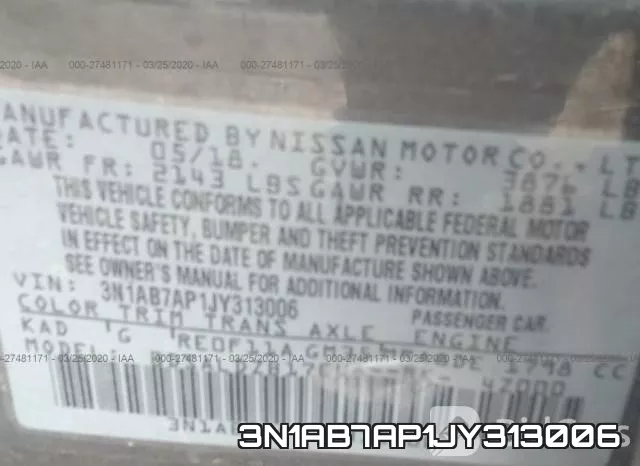 3N1AB7AP1JY313006 фото 10