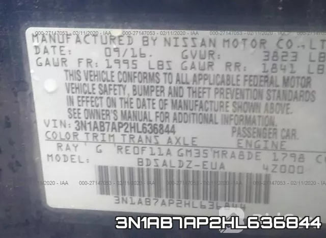 3N1AB7AP2HL636844 фото 10