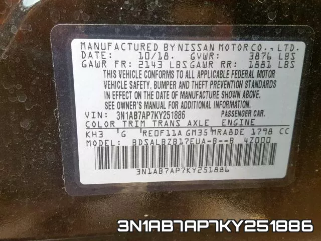 3N1AB7AP7KY251886 фото 2