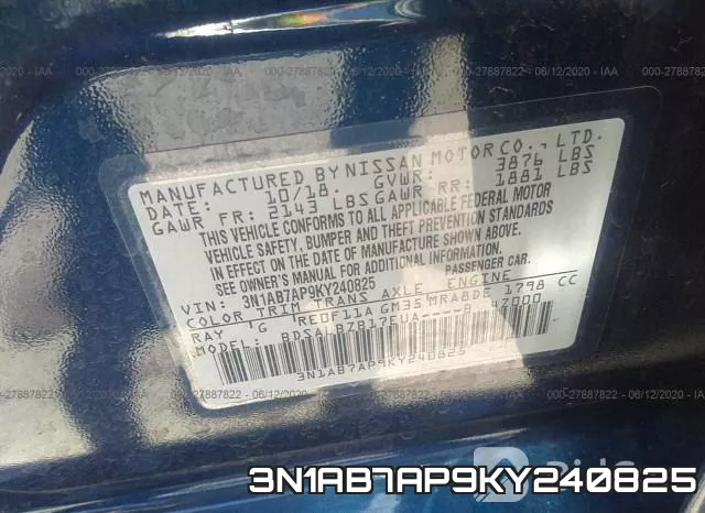 3N1AB7AP9KY240825 фото 10