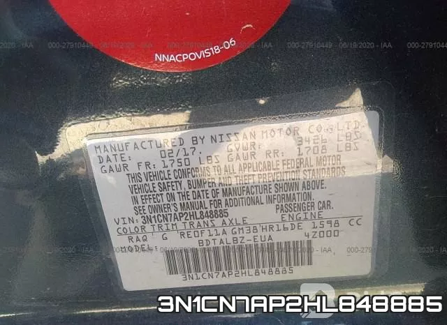 3N1CN7AP2HL848885 фото 10