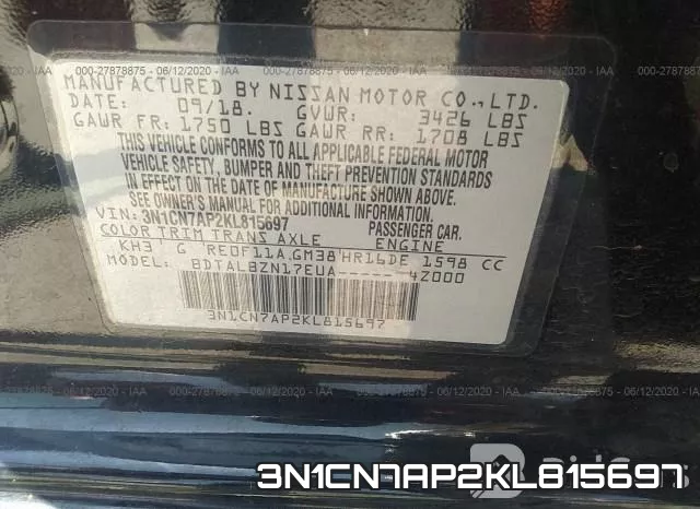 3N1CN7AP2KL815697 фото 10