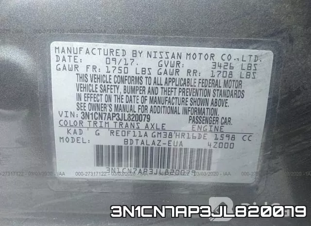 3N1CN7AP3JL820079 фото 10