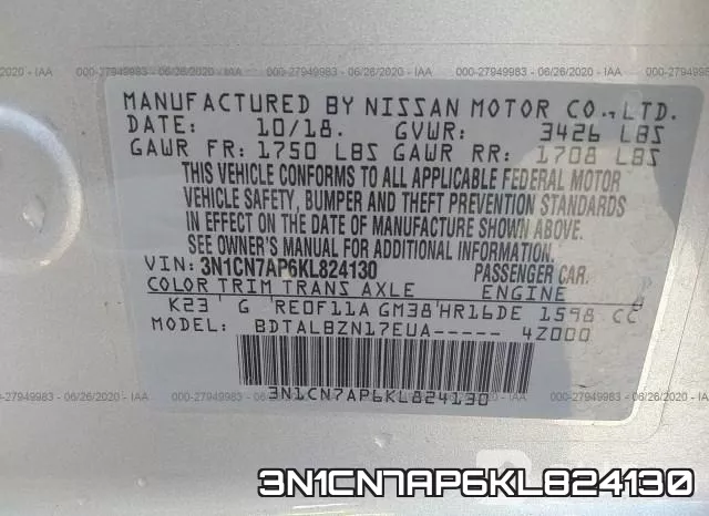 3N1CN7AP6KL824130 фото 10