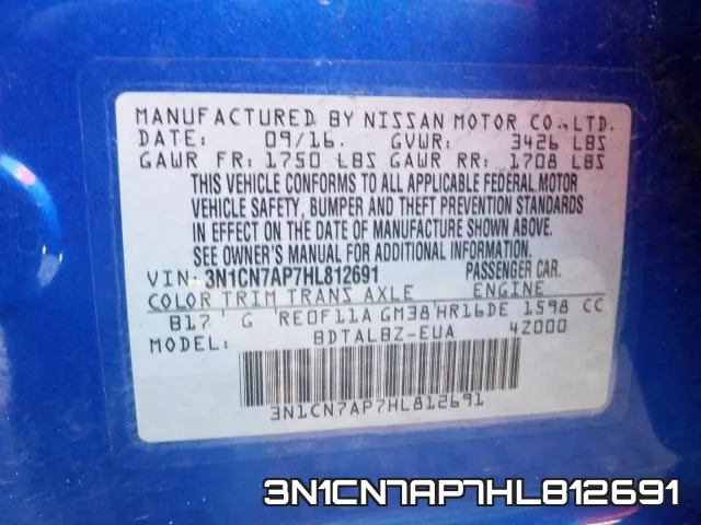 3N1CN7AP7HL812691 фото 2
