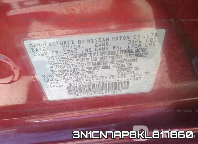 3N1CN7AP8KL817860 фото 10