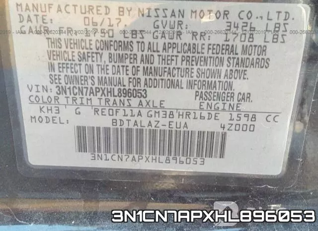 3N1CN7APXHL896053 фото 10