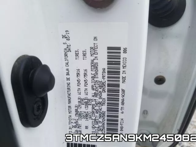 3TMCZ5AN9KM245082 фото 2