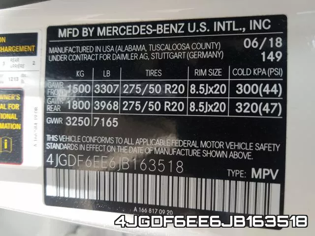 4JGDF6EE6JB163518 фото 2