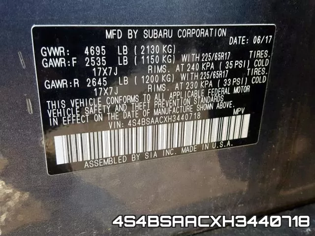 4S4BSAACXH3440718 фото 2