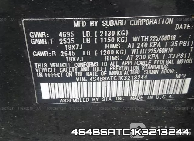 4S4BSATC1K3213244 фото 10