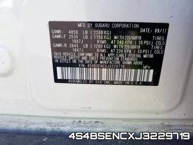 4S4BSENCXJ3229719 фото 2