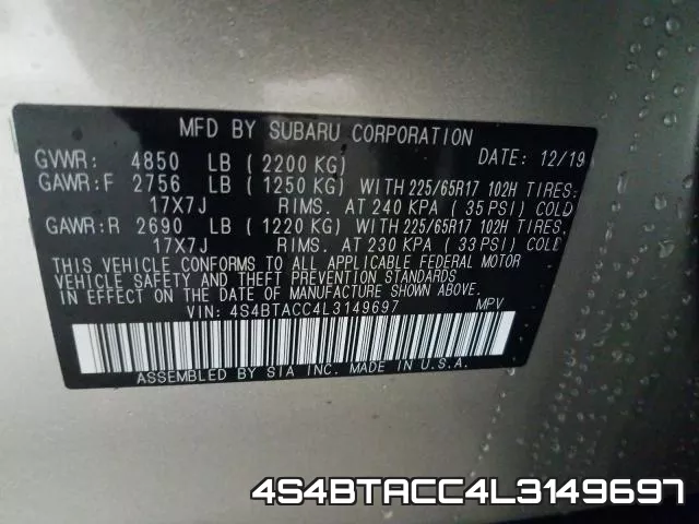 4S4BTACC4L3149697 фото 2