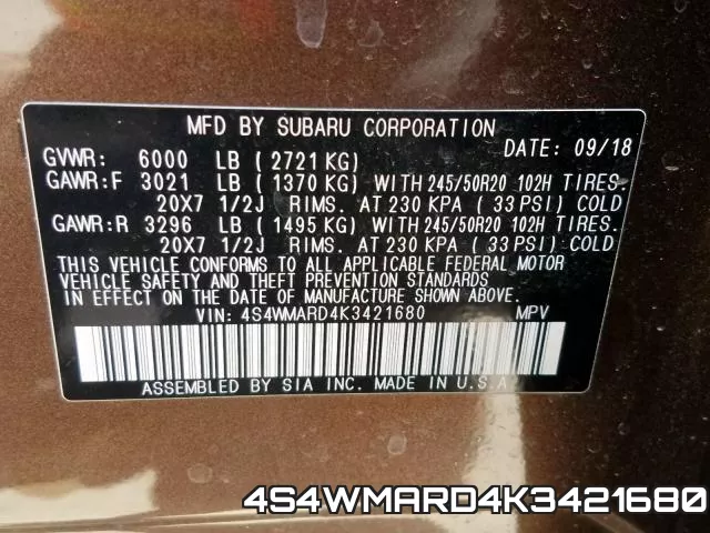 4S4WMARD4K3421680 фото 2