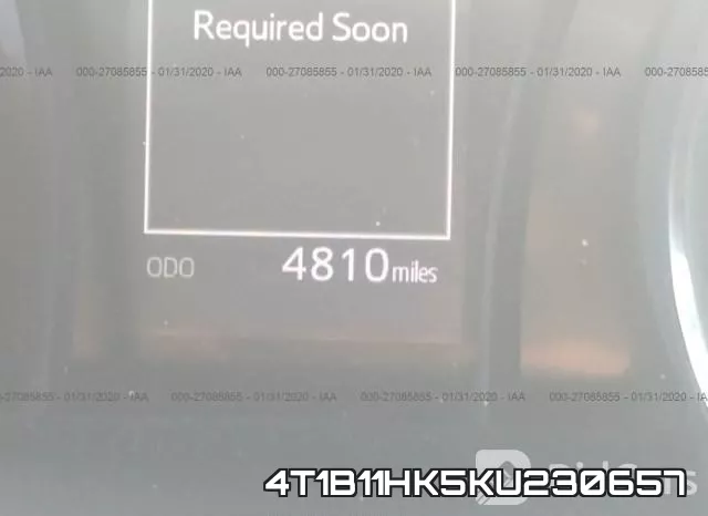 4T1B11HK5KU230657 фото 8