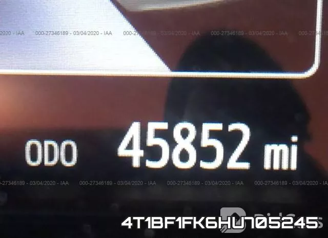 4T1BF1FK6HU705245 фото 8