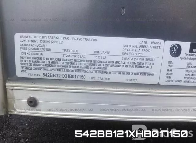 542BB121XHB017150 фото 10