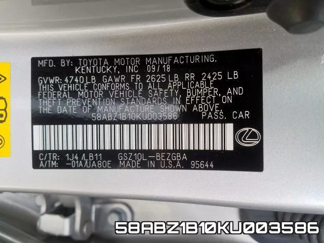 58ABZ1B10KU003586 фото 2