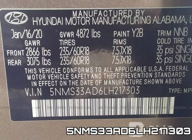 5NMS33AD6LH217303 фото 10