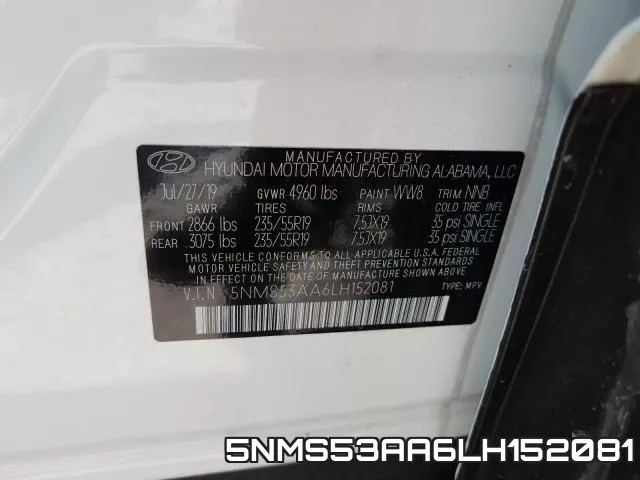 5NMS53AA6LH152081 фото 2