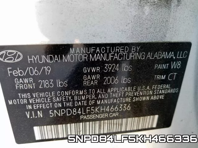 5NPD84LF5KH466336 фото 2