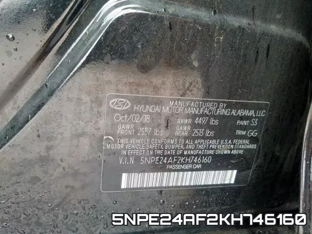 5NPE24AF2KH746160 фото 2