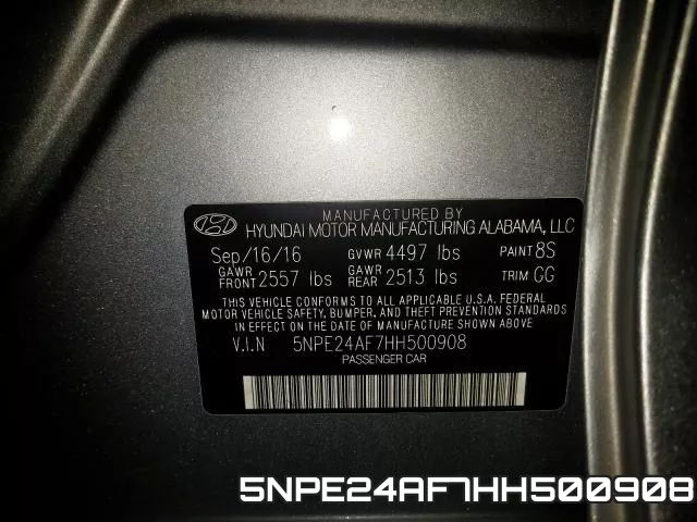 5NPE24AF7HH500908 фото 2