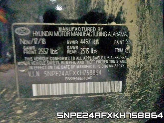 5NPE24AFXKH758864 фото 2