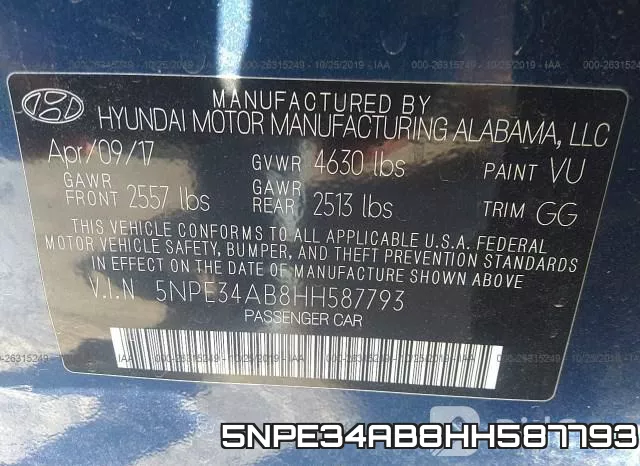 5NPE34AB8HH587793 фото 10