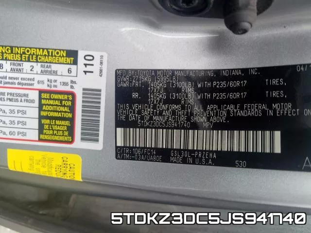 5TDKZ3DC5JS941740 фото 2