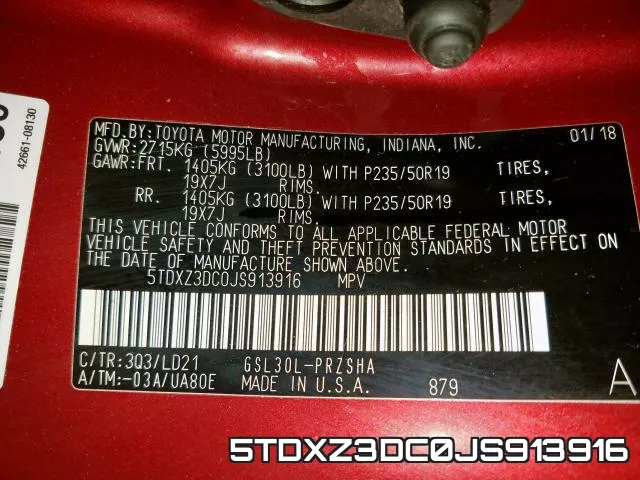 5TDXZ3DC0JS913916 фото 2