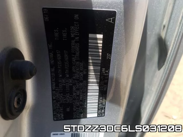 5TDZZ3DC6LS031208 фото 2