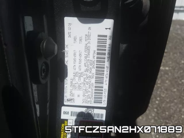 5TFCZ5AN2HX071889 фото 2
