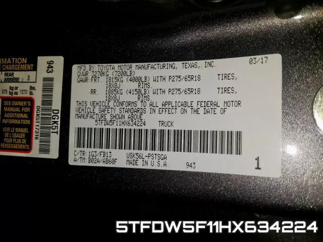 5TFDW5F11HX634224 фото 2