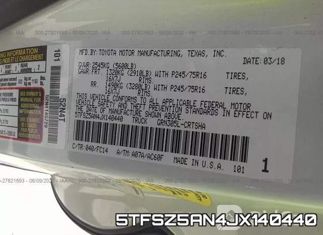 5TFSZ5AN4JX140440 фото 10