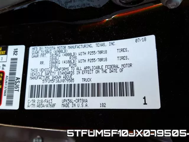 5TFUM5F10JX079505 фото 2