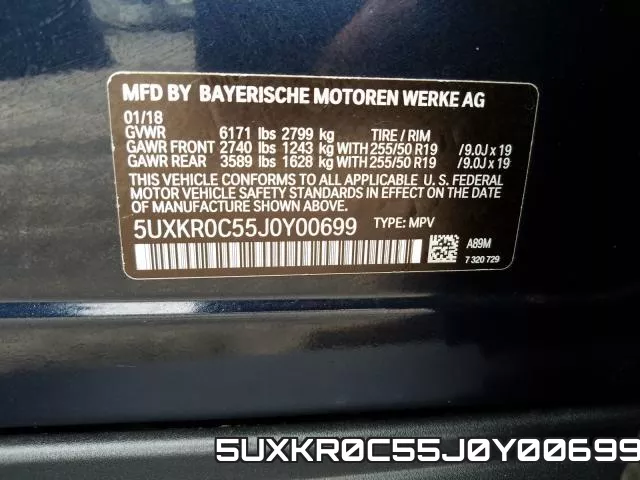 5UXKR0C55J0Y00699 фото 2
