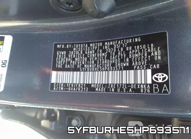 5YFBURHE5HP693571 фото 10