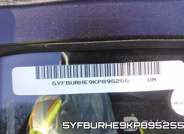 5YFBURHE9KP895255 фото 10