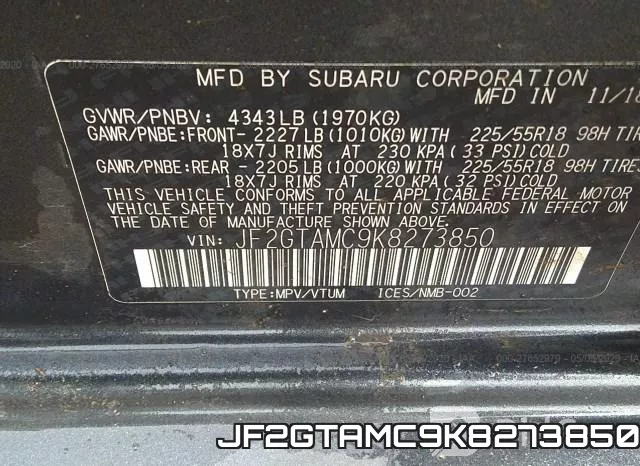 JF2GTAMC9K8273850 фото 10