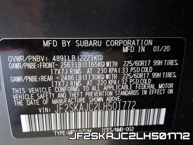 JF2SKAJC2LH501772 фото 2