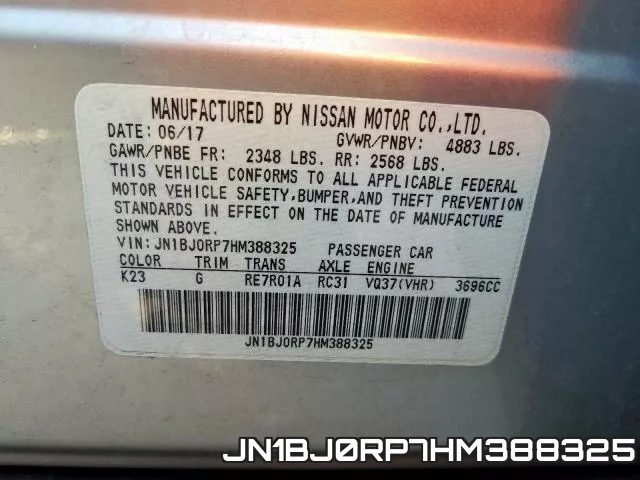 JN1BJ0RP7HM388325 фото 2