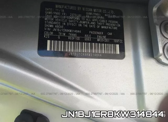 JN1BJ1CR8KW314844 фото 10