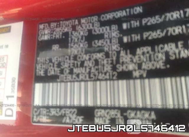 JTEBU5JR0L5746412 фото 10