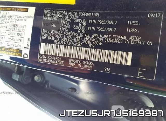 JTEZU5JR7J5169387 фото 10