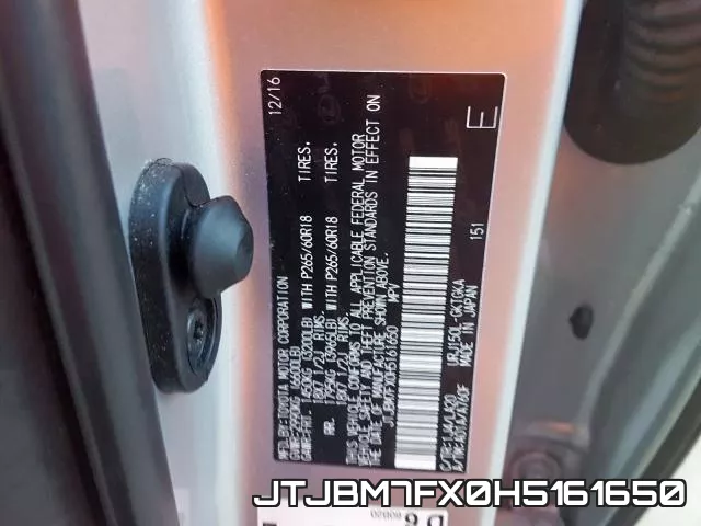 JTJBM7FX0H5161650 фото 2