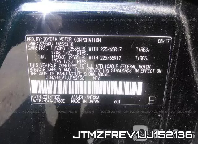 JTMZFREV1JJ152136 фото 10