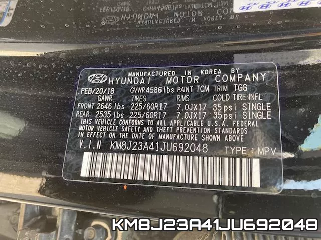 KM8J23A41JU692048 фото 2