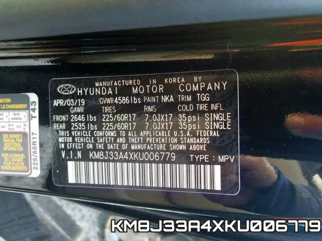 KM8J33A4XKU006779 фото 2
